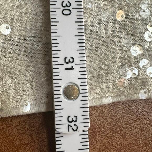 H&M Divided Iridescent Sequin Small Y2K Holiday Semi Formal Bodycon Mini Dress - Picture 6 of 6